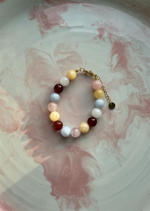 Multi mix armbånd Rød/Gul By ANTHON 